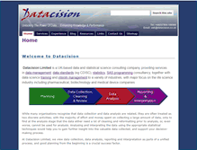 Tablet Screenshot of datacision.co.uk